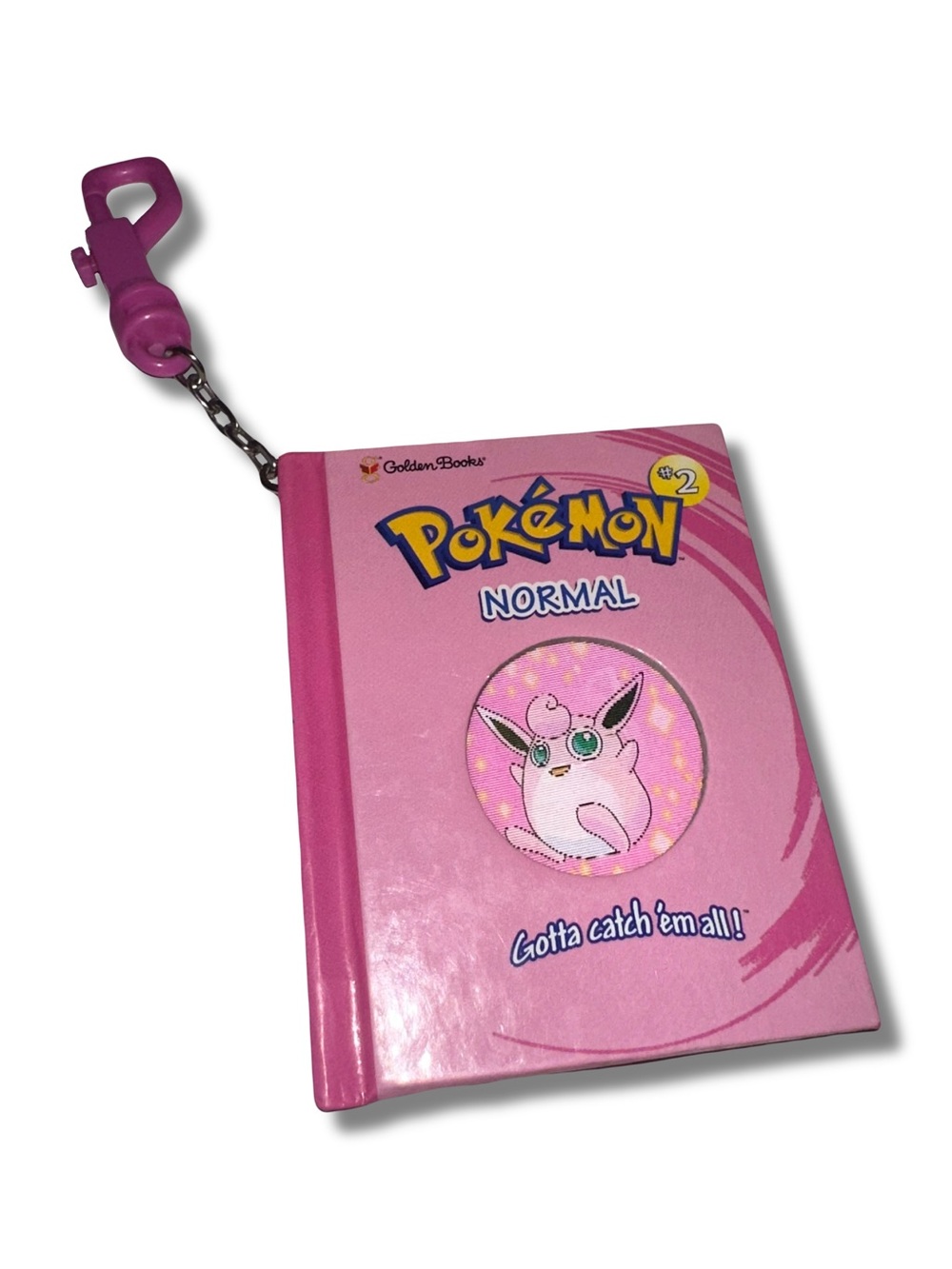Vtg 2000 Pokémon Generation I Normal Type Book Keychain